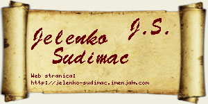 Jelenko Sudimac vizit kartica